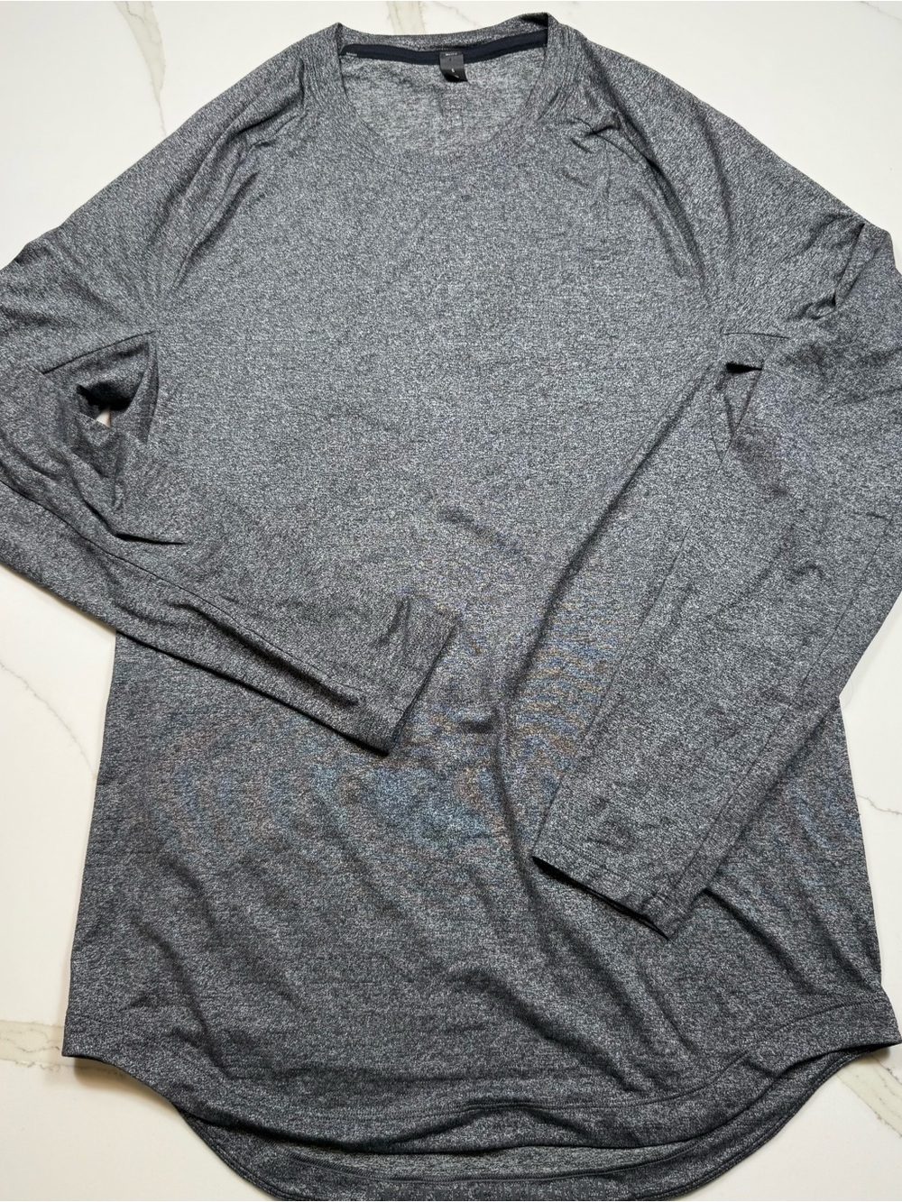 lululemon athletica Men's Long Sleeve Crewneck - Heather Charcoal